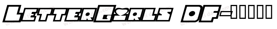LetterGirls DF字体转换
